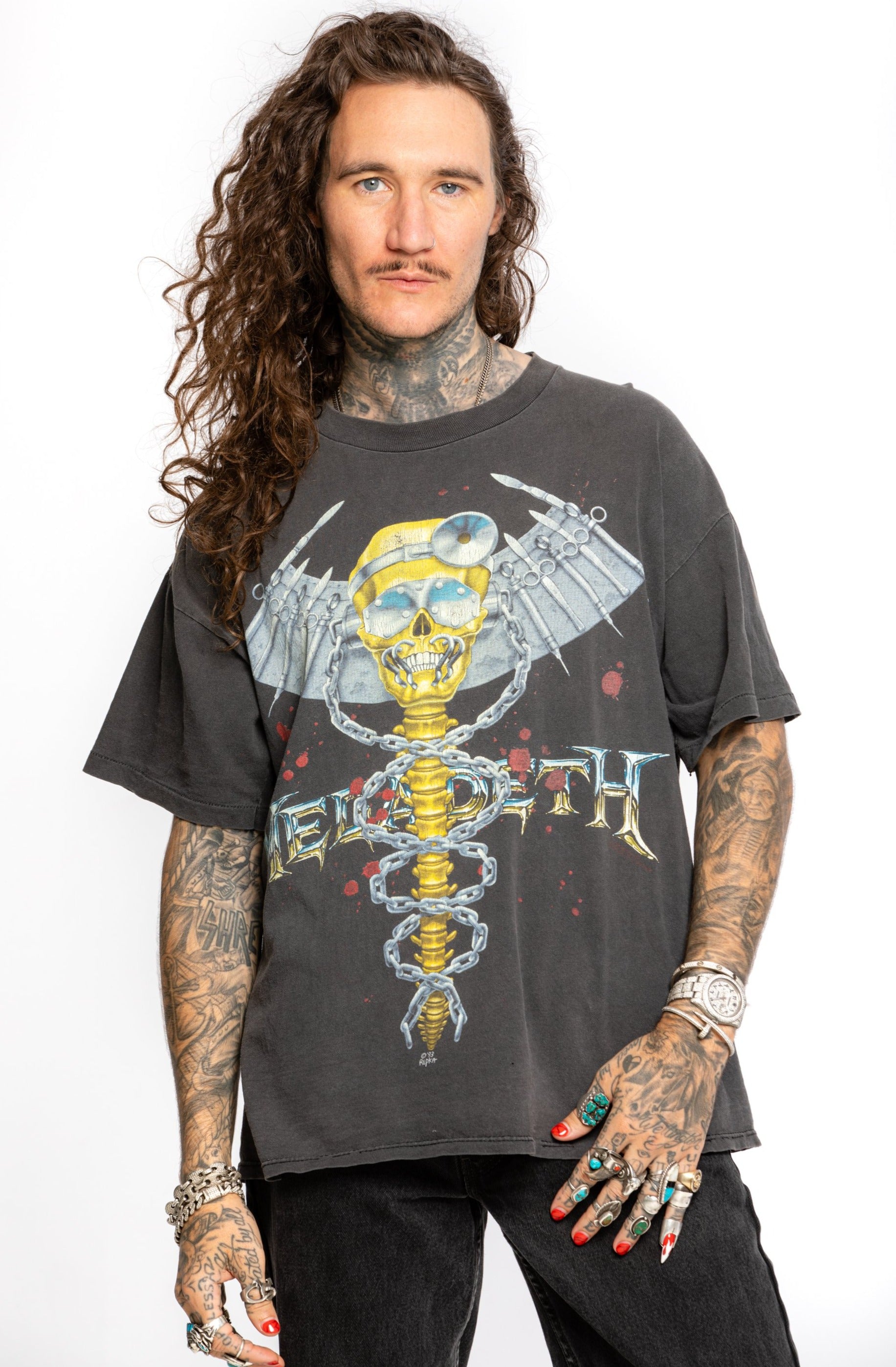 Vintage 1990's Megadeth T-shirt Dr. Mic Is In 1993 Made In U.S.A