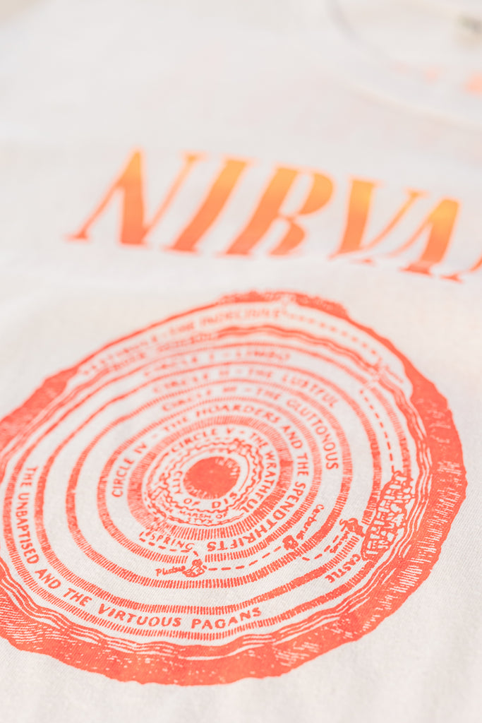 Vintage 1990's Nirvana Vestibule T-shirt| Dante's Inferno T-shirt| Neon Vestibule T-shirt| Sub Pop T-Shirt | Kurt Cobain | (Men's Large)