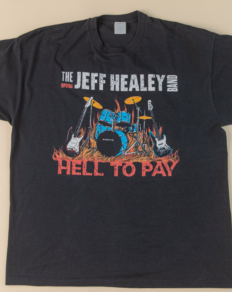 Vintage 1990's The JEFF HEALEY BAND t-Shirt "Hell To Pay" Tour | 1992-93 world tour t-shirt | (Men's X-Large)