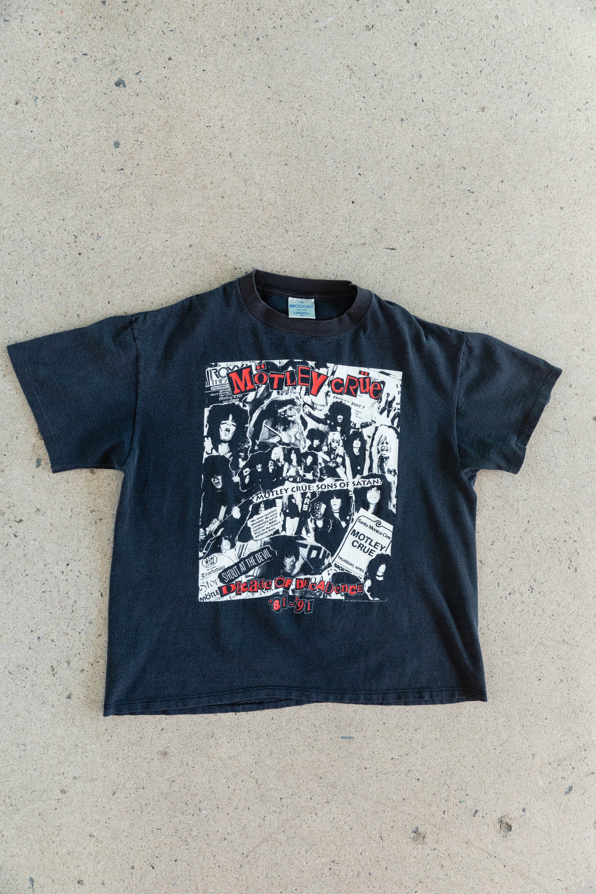 Vintage 1991 Motley Crue T-shirt Decade Of Decadence Shirt 81-91