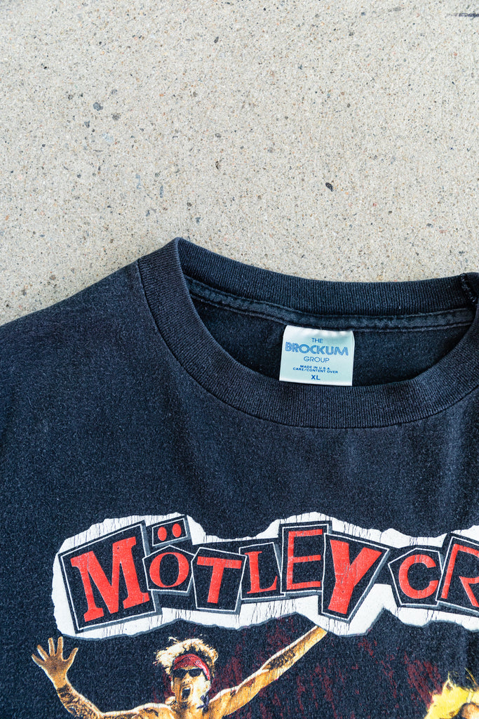 1991 Motley Crue  Decade Of Decadence Single Stitch T-shirt