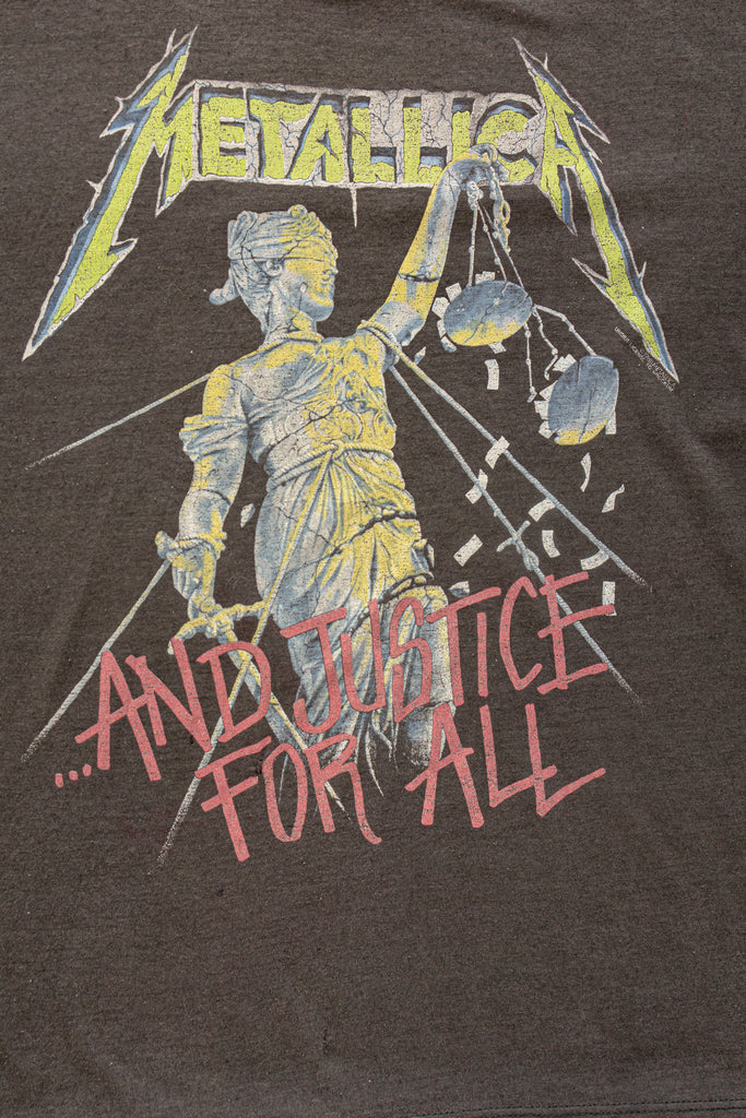 Vintage 80's Metallica T-shirt| Justice for All| tour 88-89 T-shirt| Paper Thin| Brockum OG Metallica Tour t-shirt| (men's Medium)
