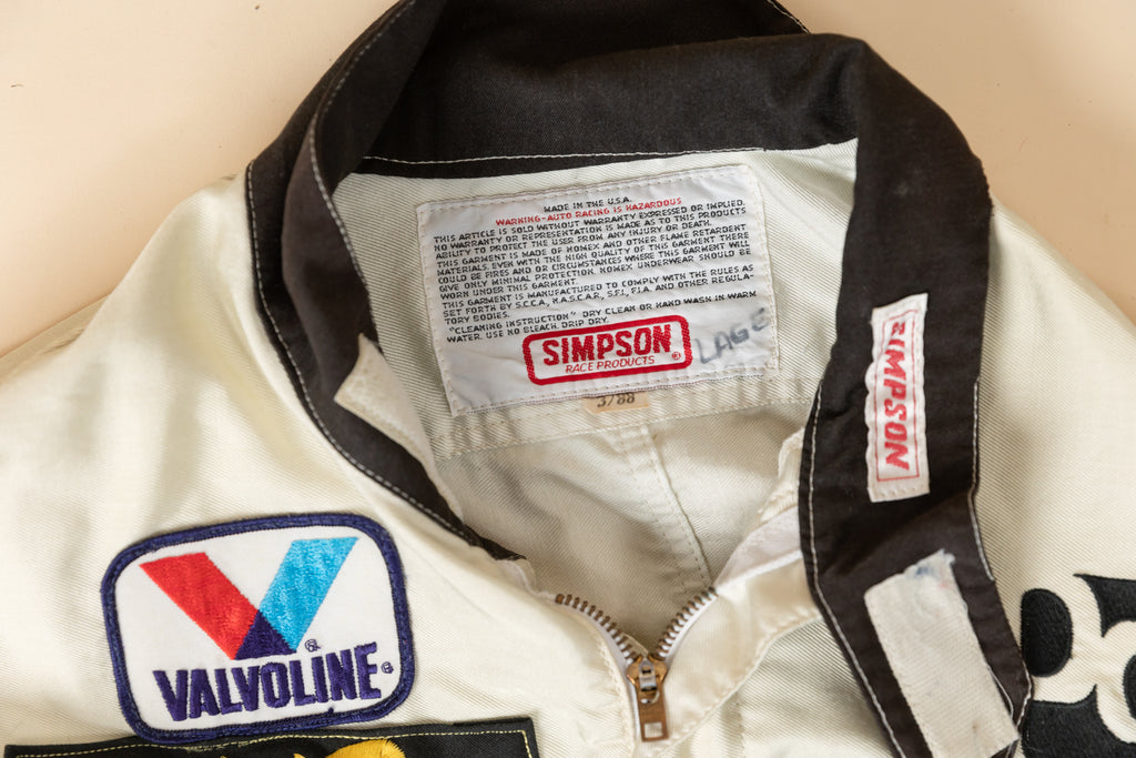 Vintage 80's Simpson Nomex Racing Suit| Fire Racing Coveralls| Valvoline, provimi, ppg, Dutch Boy, champion, Loctite, USA (3/88)