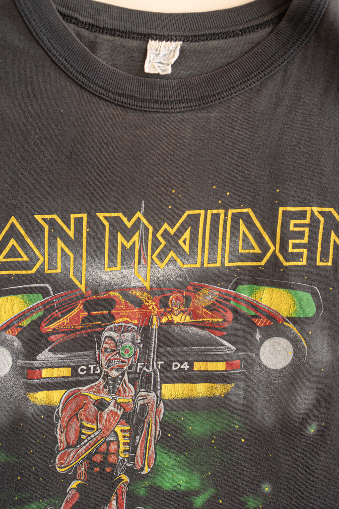 Vintage 86' Iron Maiden Somewhere in Time Tour Sleeveless 80's Iron Maiden Tour Shirt Somewhere on tour 86-87 Sleeveless (men's small)