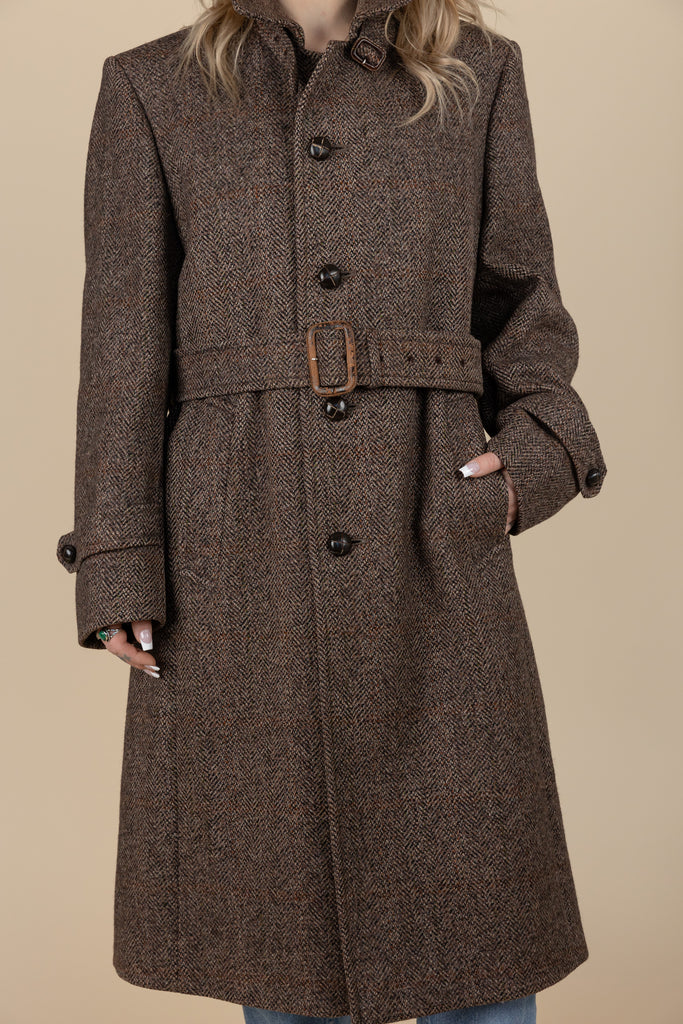 Vintage Aquascutum trench Coat| Virgin Wool Brown Trench coat| Aquascutum London| Made In Canada| Men's Trench Coat (Men's Medium)