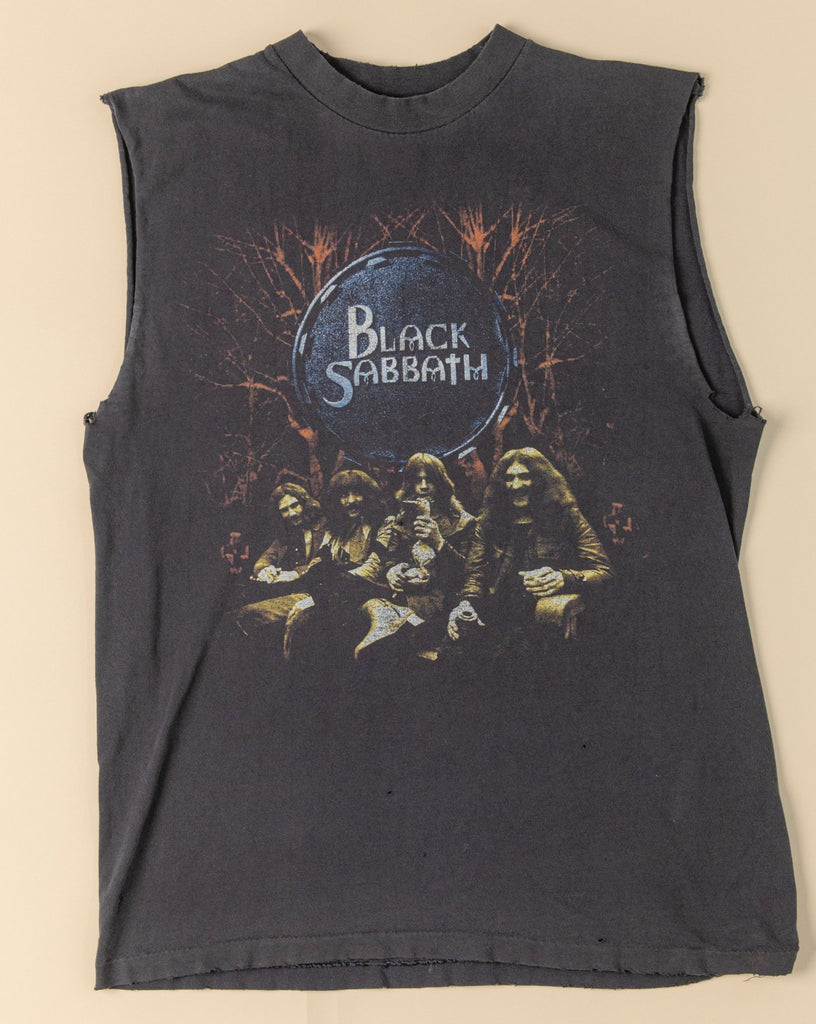Vintage Black Sabbath Shirt | Vintage 1990's BLACK SABBATH Sleeveless Shirt  Reunion Tour of 99' | 1999 black sabbath tour t-shirt | Men's L