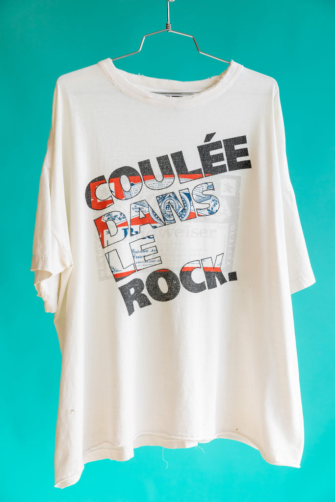 Vintage Budweiser ''Coulée dans Le Rock'' T-shirt
