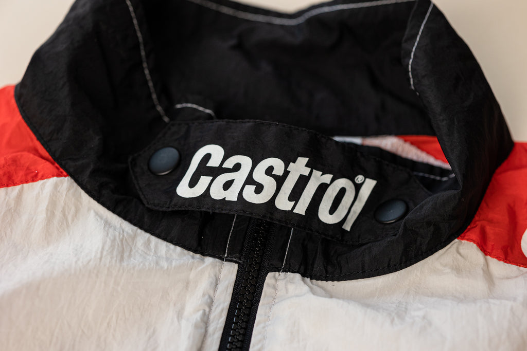 Vintage Castrol GTX Racing Windbreaker Jacket | Nascar Jacket | Drag Racing Jacket | Nascar Windbreaker | Light Nascar Jacket (men's XL)