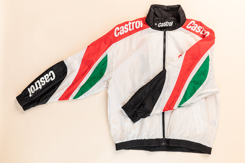 Vintage Castrol GTX Racing Windbreaker Jacket | Nascar Jacket | Drag Racing Jacket | Nascar Windbreaker | Light Nascar Jacket (men's XL)