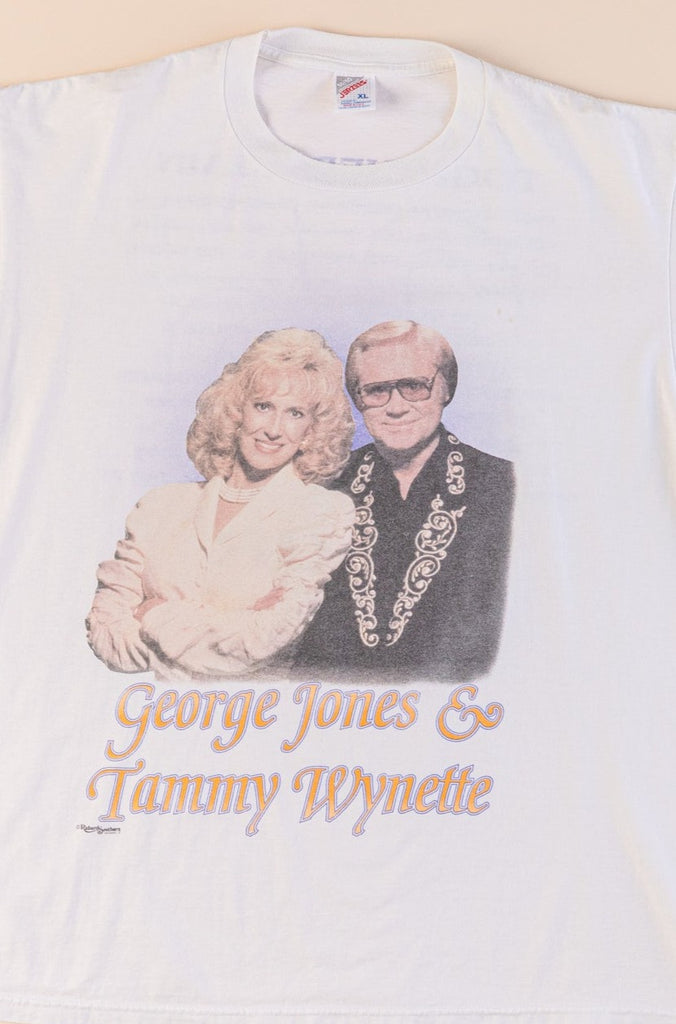 Vintage '95 George Jones & Tammy Wynette Together Again Tour T-shirt (Men's Large)