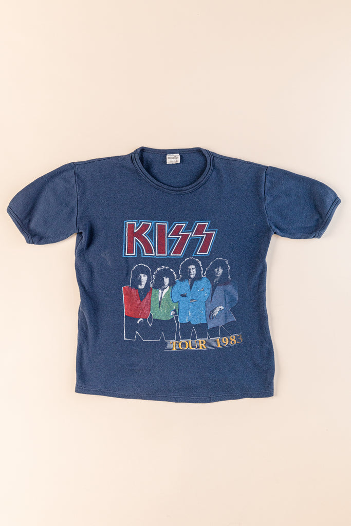 Rare Vintage Kiss Lick it up Europe Tour 1983 t-shirt (Men's Small)