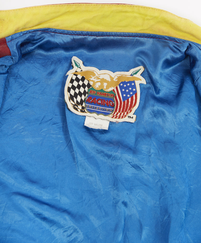 Vintage Nascar Dupont Racing Jacket Chase Authentics 1980's Jeff Gordon Racer Rainbow Dupont Jacket Racing Jacket (men's Large/XL)