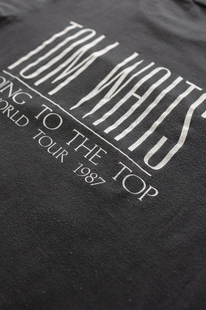 RARE Vintage Tom Waits Tour T-shirt, Going To The Top World Tour 1987 (Men's Medium)