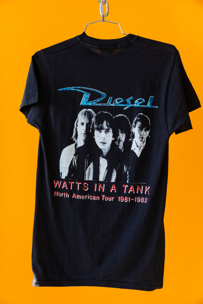 Diesel ''Watts in a tank North American Tour 1981 - 1982'' T-SHIRT