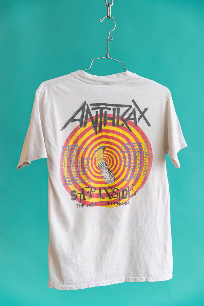1988 ANTHRAX STEP INSIDE THE ROAD TO EUPHORIA AMERICAN TOUR T-SHIRT