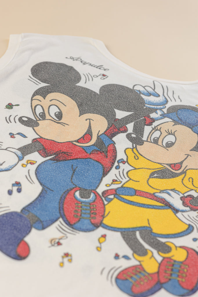Vintage 80's Mickey and Minnie Beach Dress| Acapulco souvenir T-shirt| Disney beach Dress | Vintage Disney T-shirt Dress (one size)