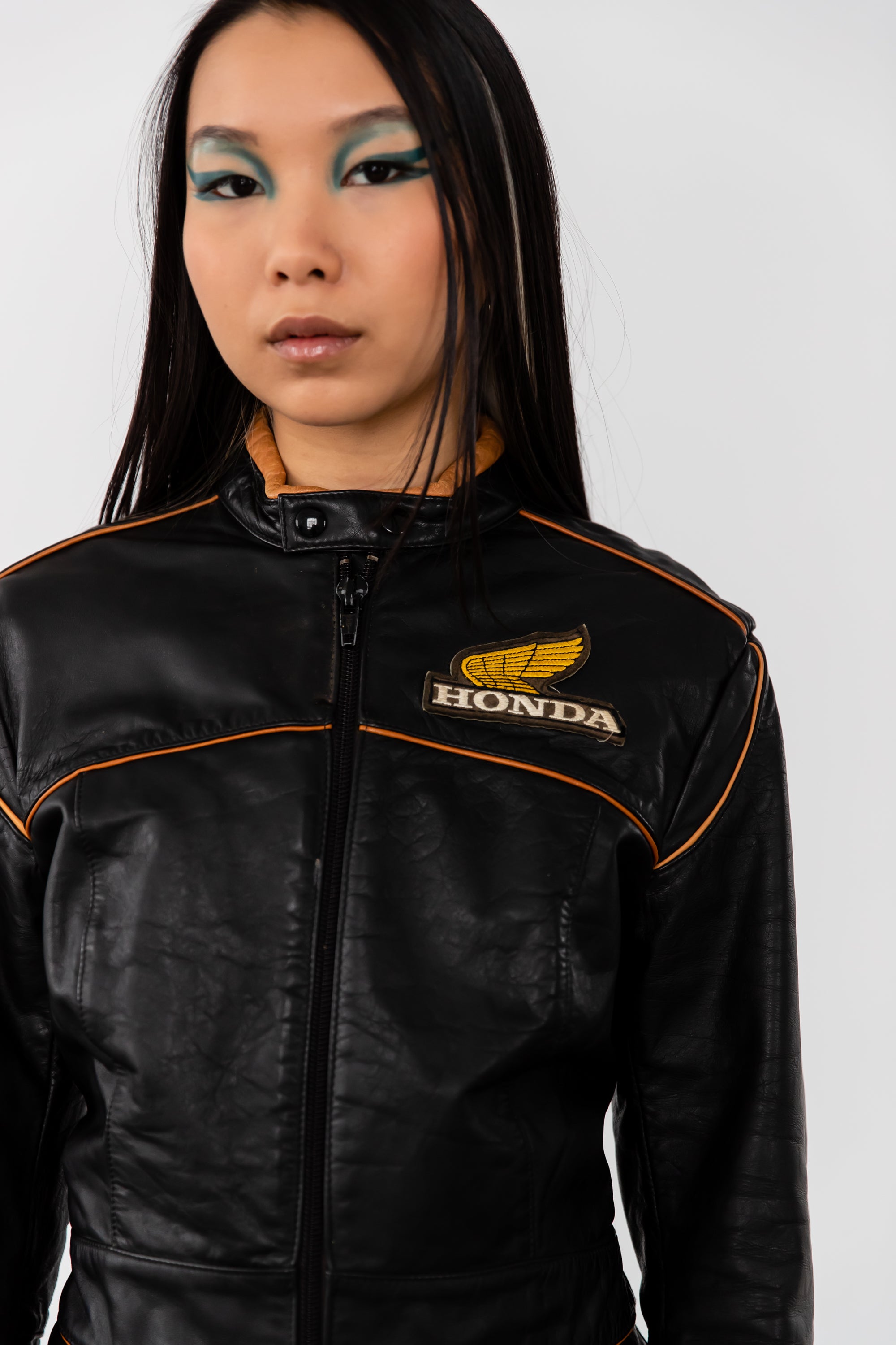 h*o様  Motorrad ジャケット ブラック 1980's Vintage Honda Motorcycle Jacket | Cafe Racer Biker Leather