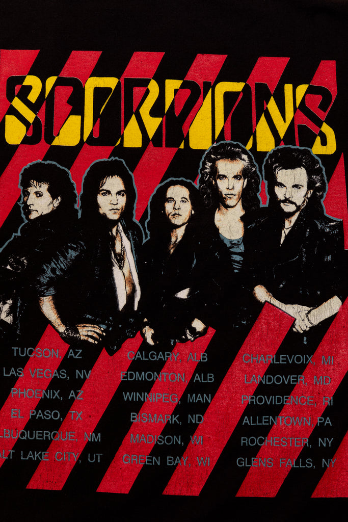 Vintage 1988, Scorpions, Savage Amusement - U.S.A 1988 Tour T-SHIRT (men's Small)