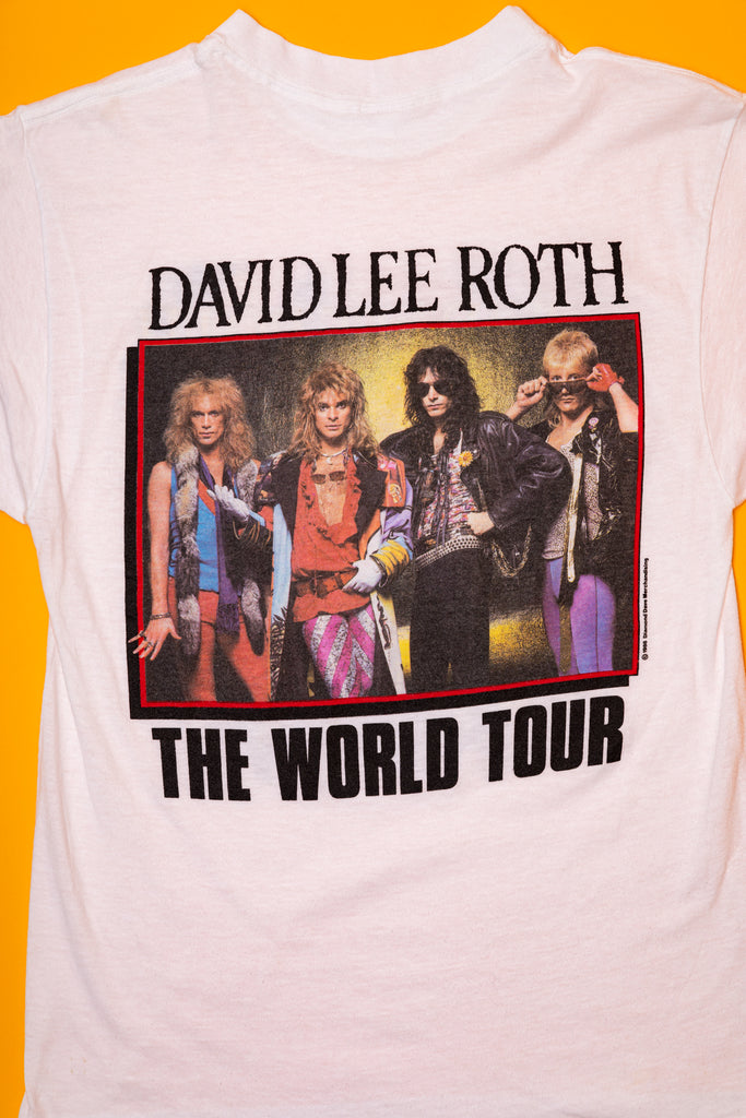 Vintage 1986, David Lee Roth, Van Halen, The World Tour T-Shirt (men's Small)