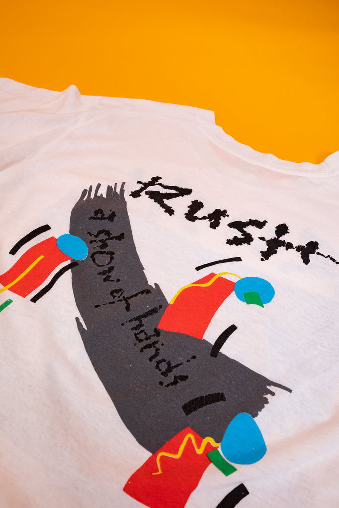 VINTAGE 1990 RUSH ''A Show Of Hands'' T-Shirt (men's Large)