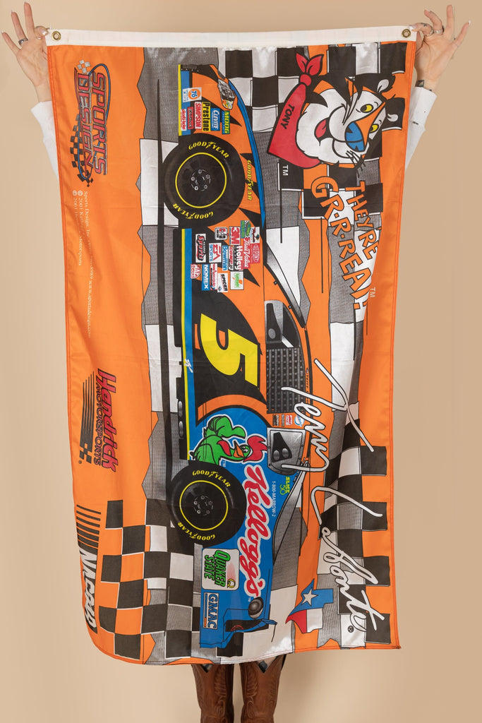 Y2K Terry Labonte Nascar Flags| Hendrick Motorsports|  Kellogg's Racing Wall flag| Nascar Poster| Nascar home decor (3X5)