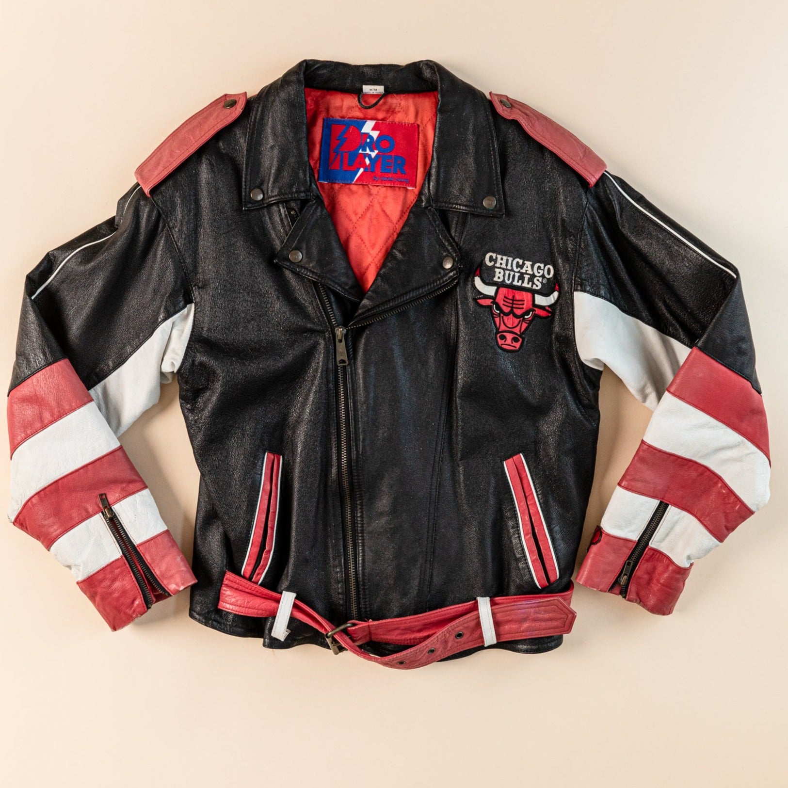 90's Chicago Bulls Leather Jacket - Medium – The Vintage Store
